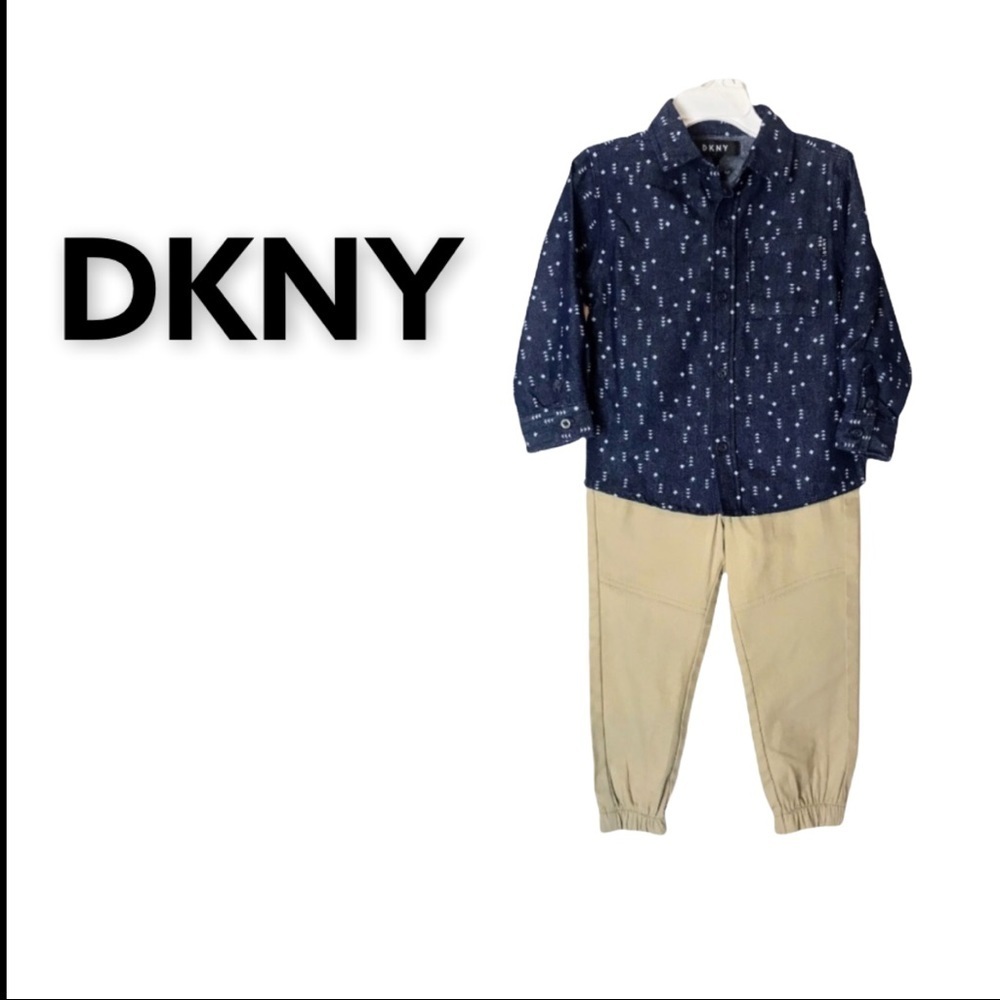 NWT DKNY 2 Piece Toddler Boy Outfit